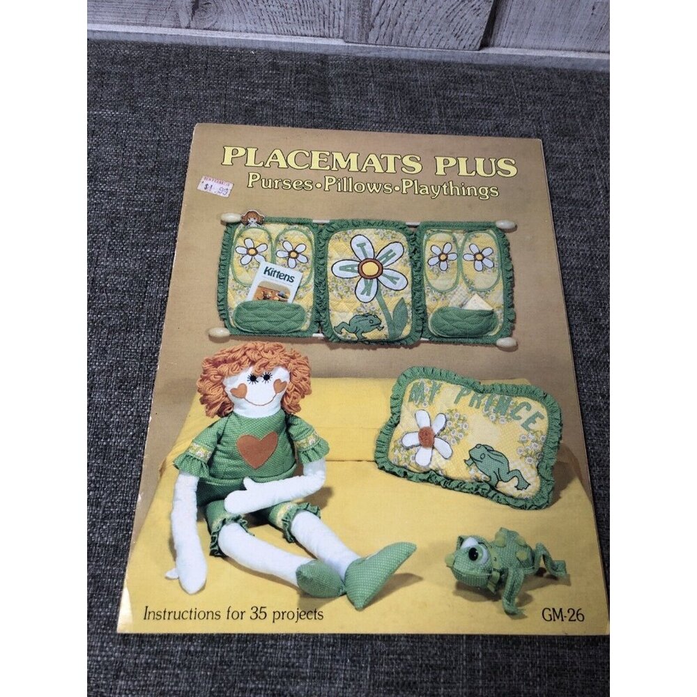 Sewing Projects 24 Hour and Placemats Plus Books Lot of 2 Craft Patterns - Picture 5 of 6